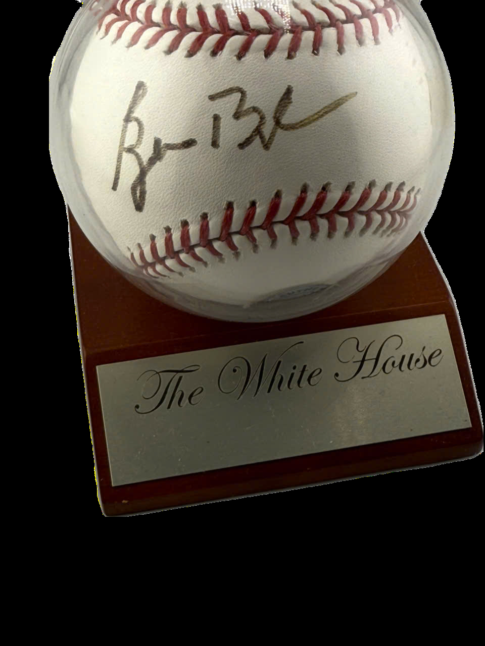 Former President 43 George W. Bush Signed on Baseball Ball