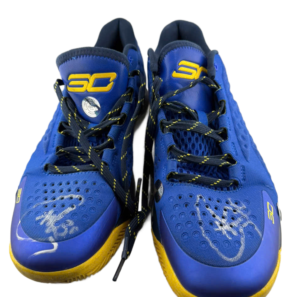 Under Armour Steph Curry Golden State Warriors NBA Shoes Size 13 Blue