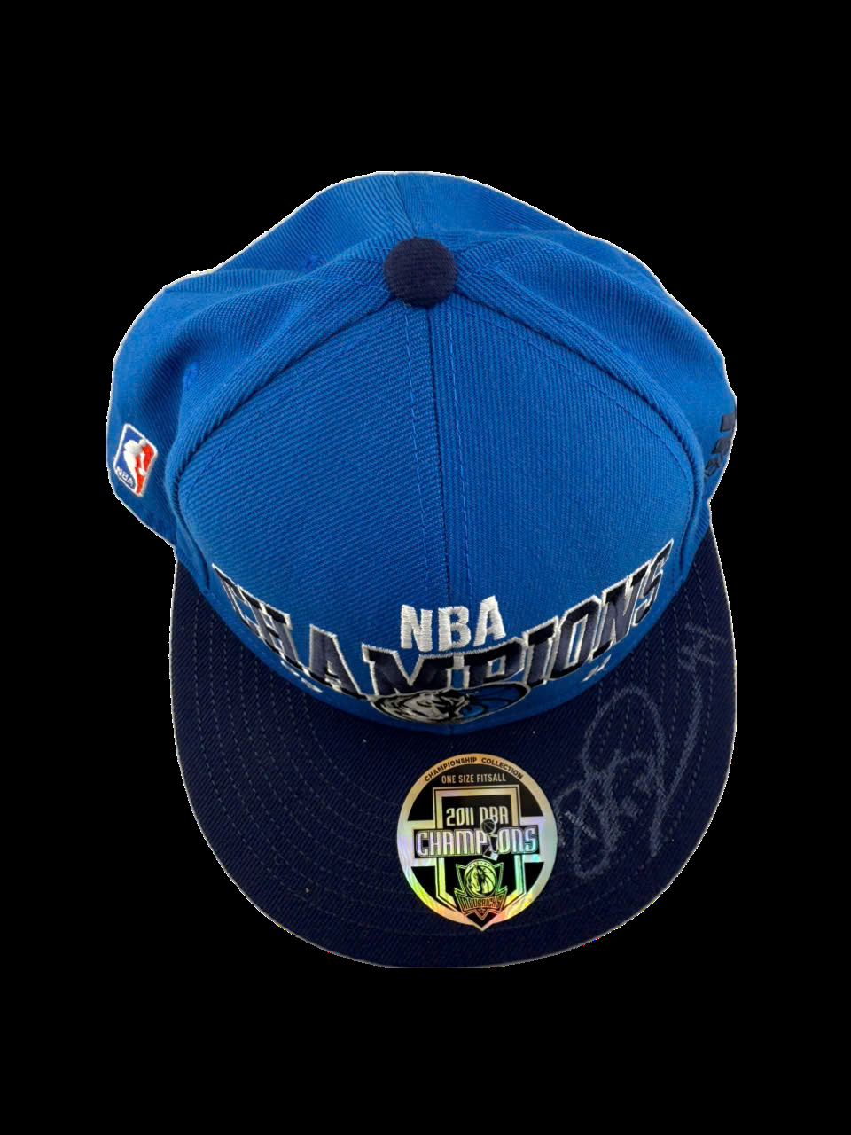 Dirk Nowitzki signed Hat 2011 NBA Champions