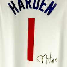 JAME HARDEN SIGN ON CLIPPERS JERSEY