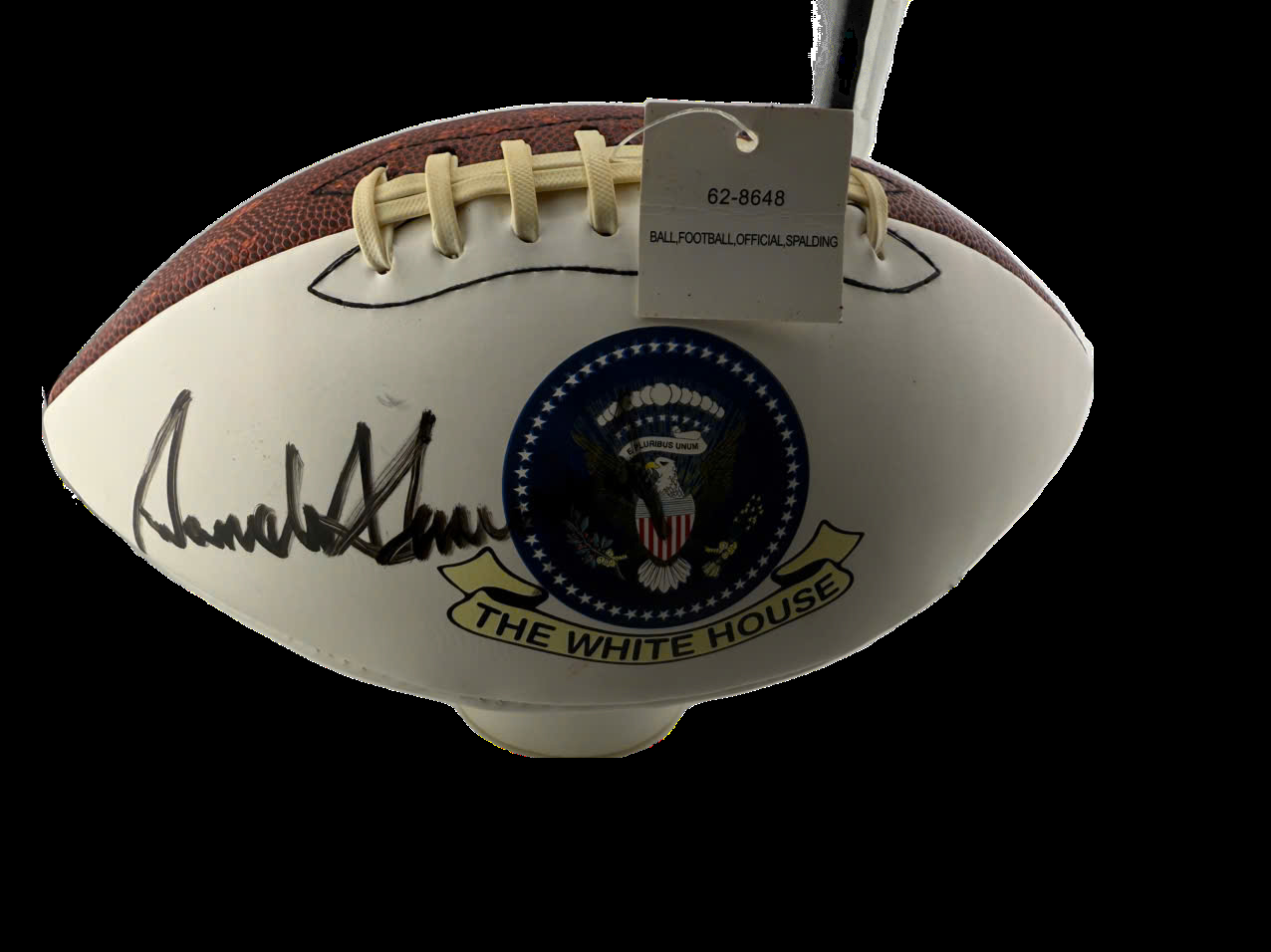 President 45Th Donald J. Trump signed Food Ball with logo President Seal